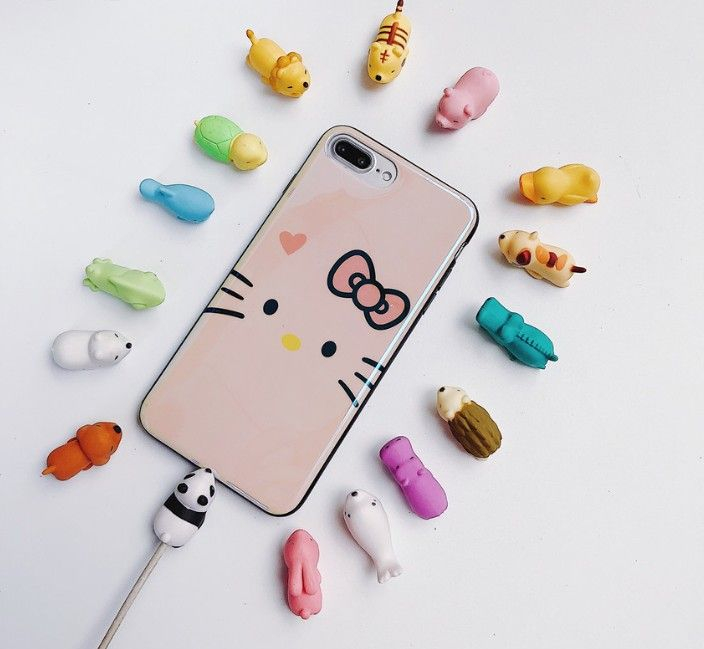 Telefoon in de Shell - Dierenkabelbeschermer (verschillende ontwerpen)