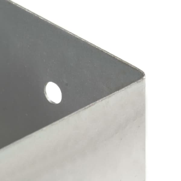 vidaXL Stolpeankere 4 stk galvanisert metall 121 mm