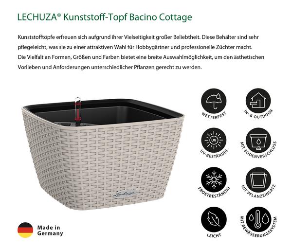 LECHUZA® Kunststoff-Topf Bacino Cottage inkl.