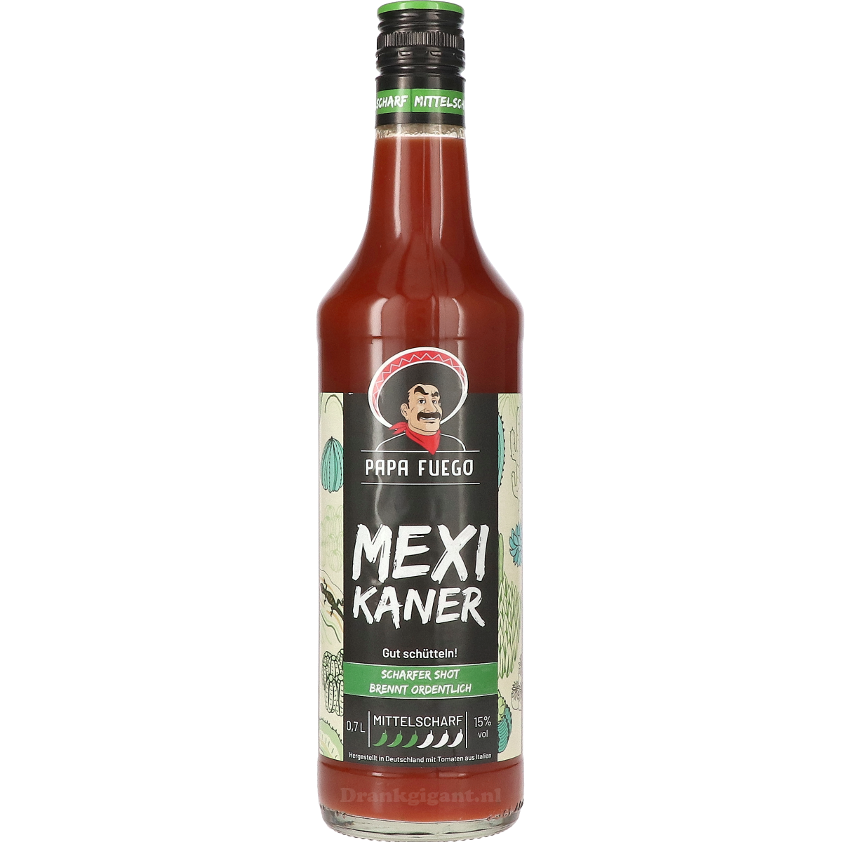 Papa Fuego Mexikaner Scharfer Shot 70 cl