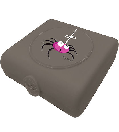 Carl Oscar Sandwichbox - 14,5 cm - Grau m. Spinne