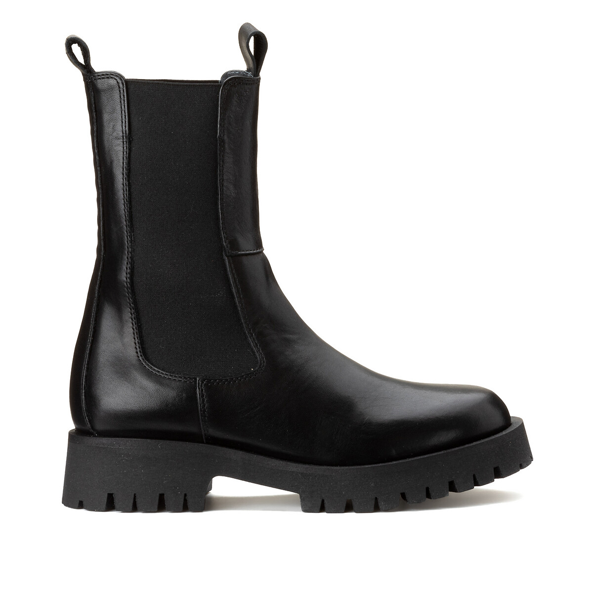 JONAK<br>Botas de couro, cano médio, Ridle