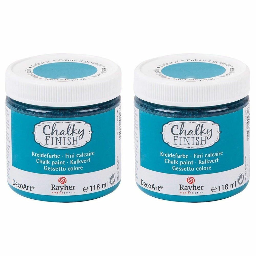 Peinture craie chalky finish 236 ml - bleu lagon