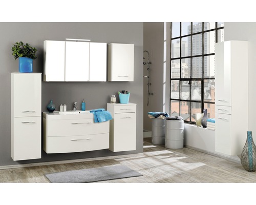 Held Furniture spiegelkast 100 x 20 x 66 cm wit 3-deurs 005