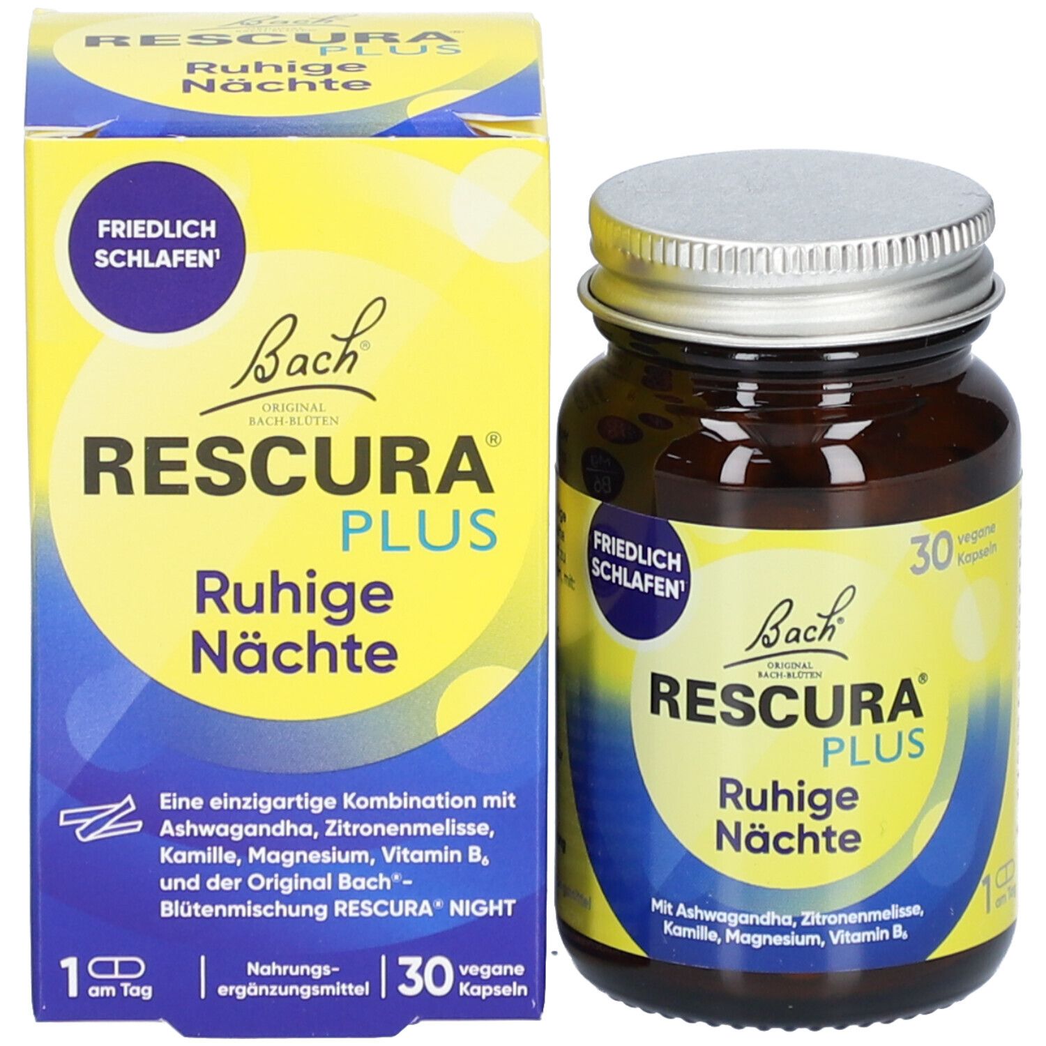 Bach RESCURA® PLUS Ruhige Nächte Bachblüten Kapseln