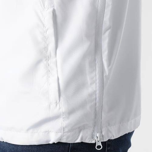 Coupe-Vent Col Zippé Bicolore 0071 Blanc Noir