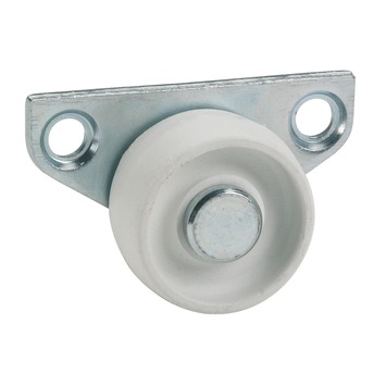 Zwenkwiel plastic met zijbevestiging 30mm tot 40kg