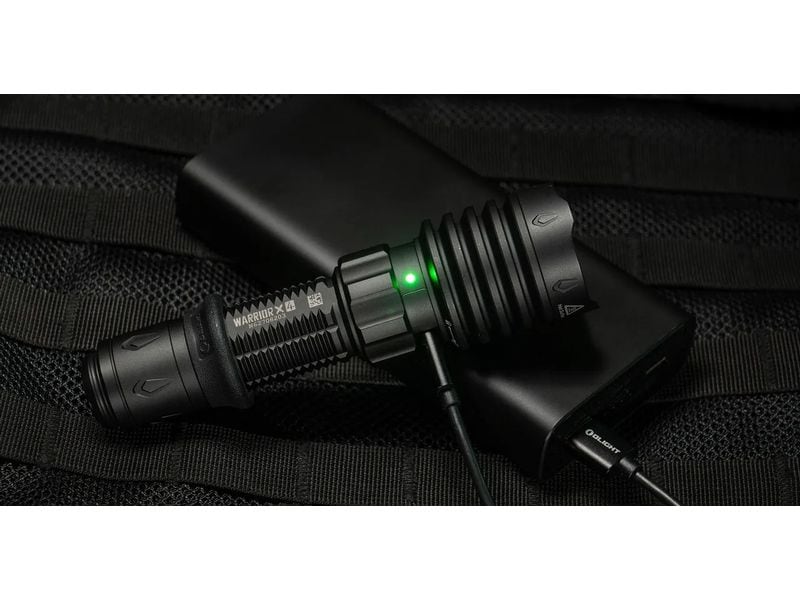 Olight Taschenlampe Warrior X 4 Schwarz Ultimative Lampe für Einsatzkräfte