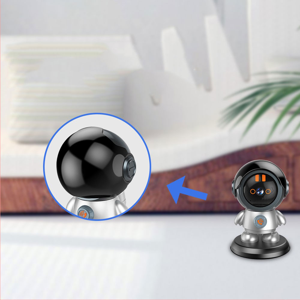 (3MP) 355° / 60° WiFi Internet IP Kamera Roboter IR Nachtsichtfunktion / Bewegungserkennung / 2-Wege Audio (iOS/Android)
