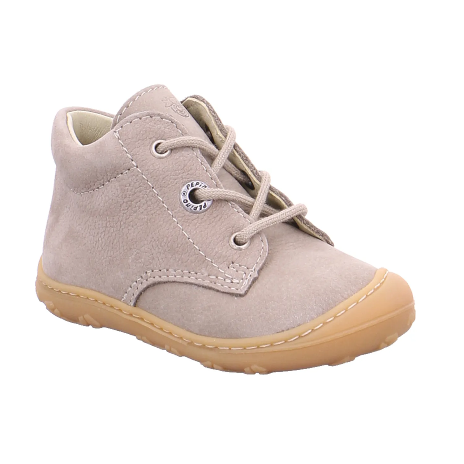 PEPINO Lauflernschuh Silber Leder  Bottine Mädchen und Jungen