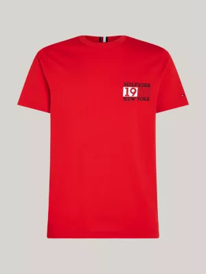 Camiseta de gola redonda com o logotipo de Nova York