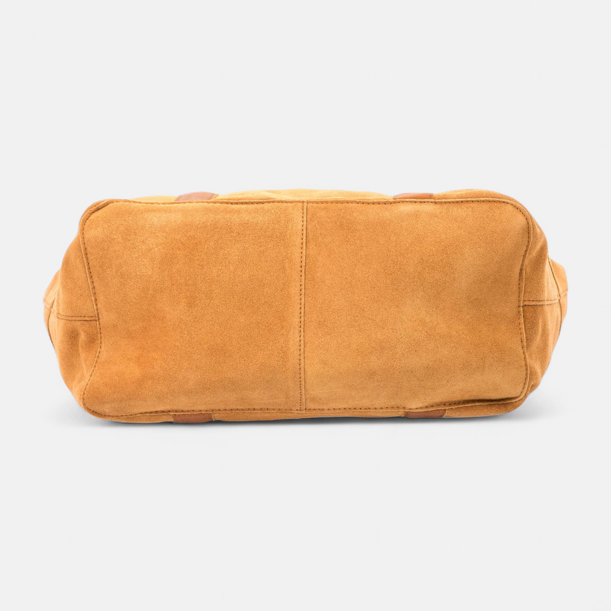 Sac de shopping en cuir cognac