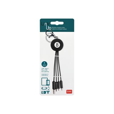 Legami Link Up - Câble adaptateur pour chargement - Lightning / USB - 8 cm - pool