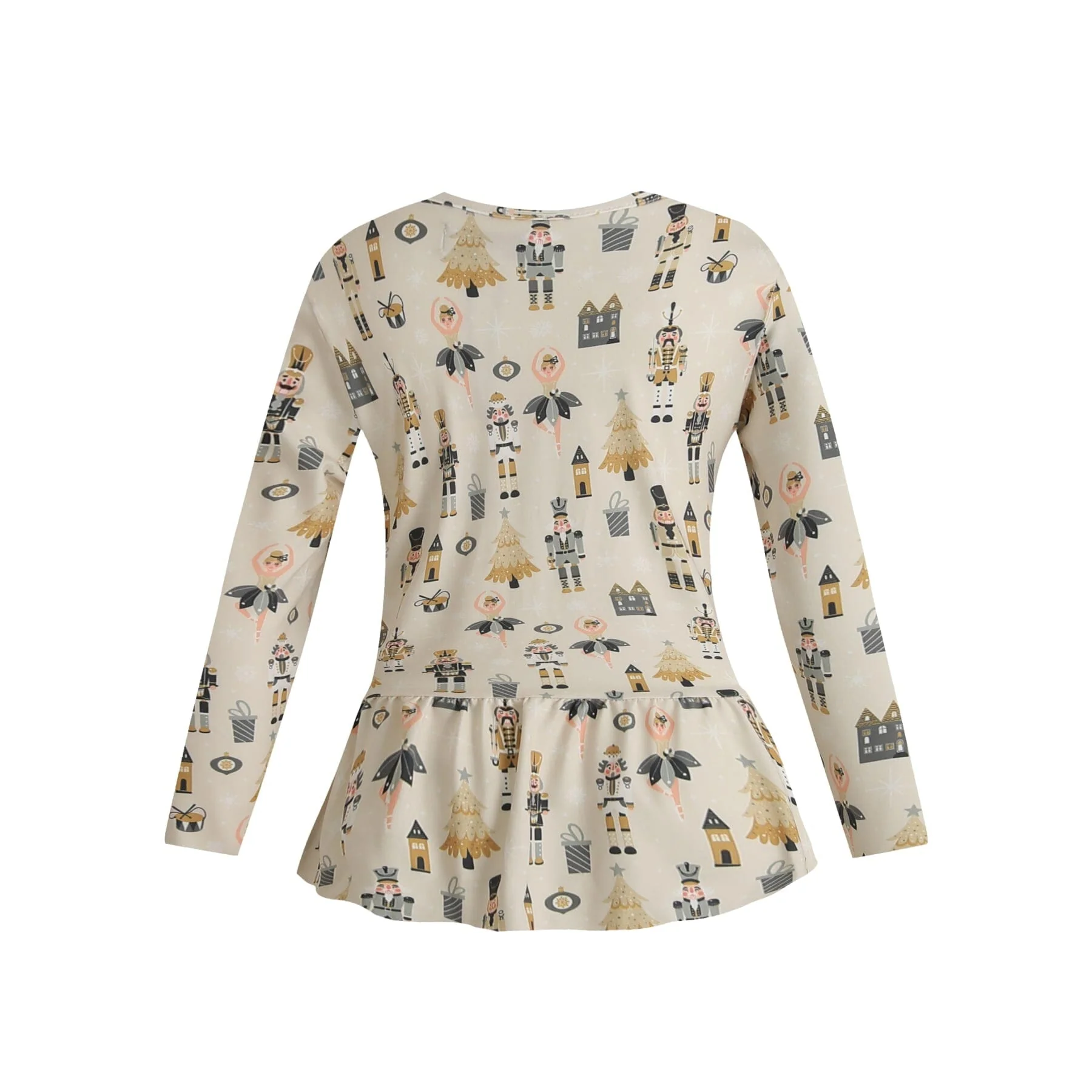 Liberte Ami Alma-Ls-Frill-Tshirt (Kids) 9654 utcracker creme