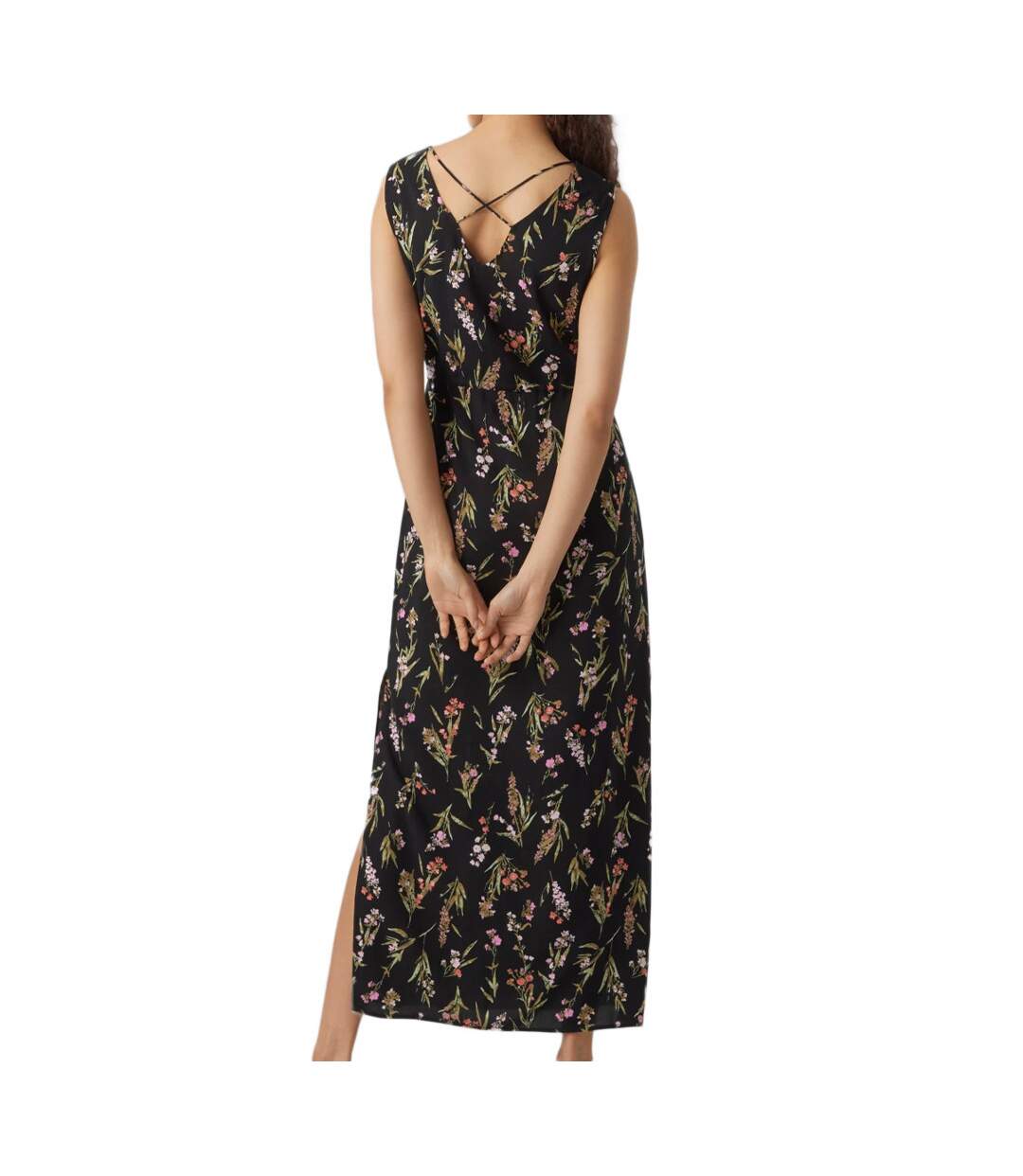 Robe Longue Noir/Vert Femme Vero Moda 10286770