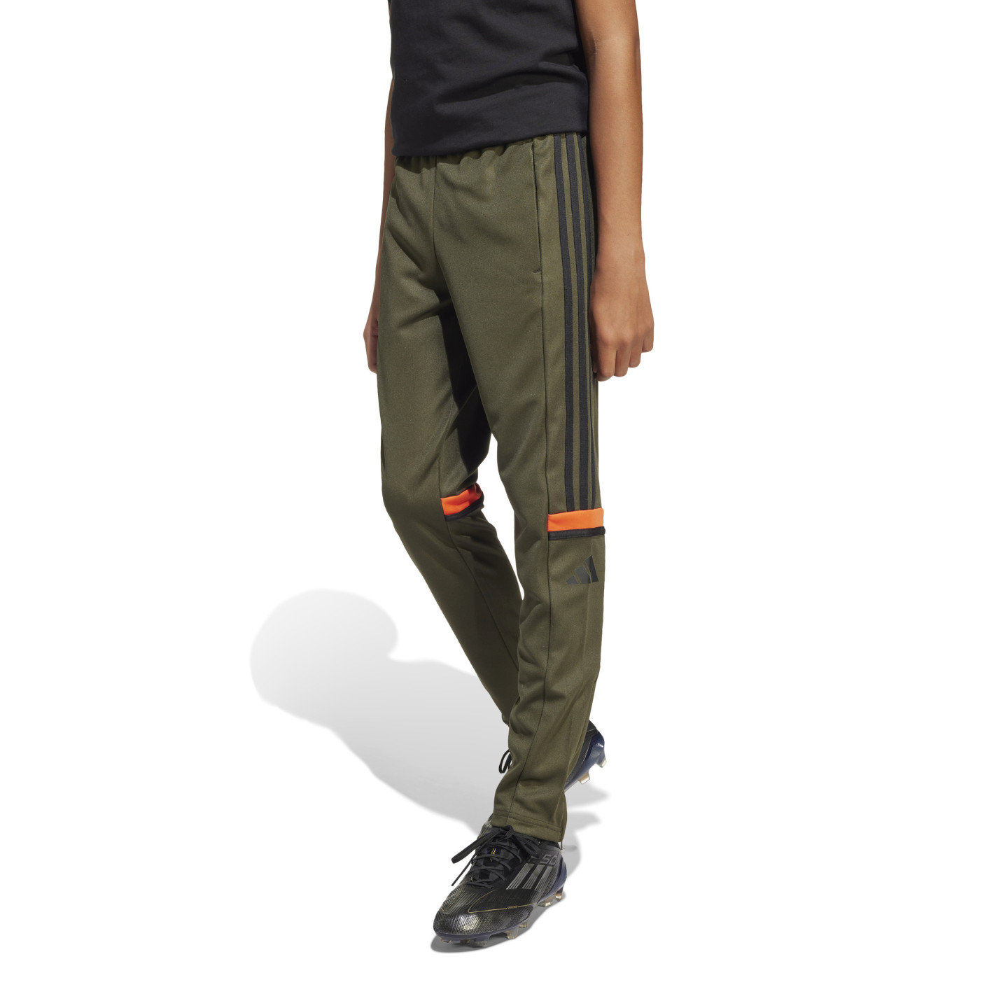 adidas Squadra 25 Trainingspak Full-Zip Kids Donkergroen Zwart Oranje