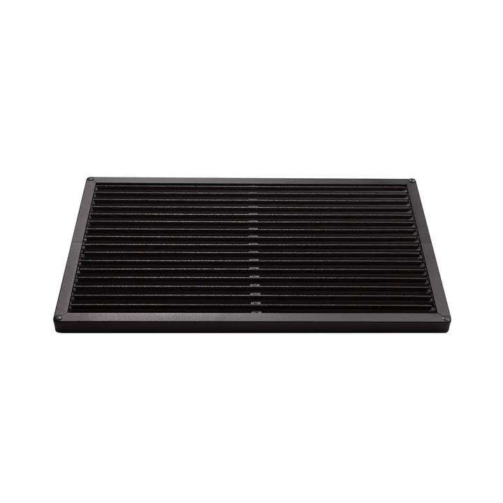 Rizz - Fussmatte door-line, 58 × 36 cm, silber