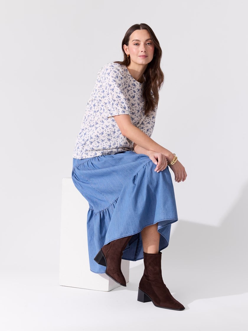Linette topp Marshmallow