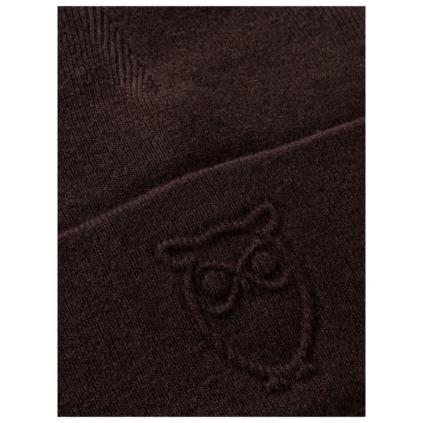 KnowledgeCotton Apparel - Embossed Owl DL Wool Beanie - Muts