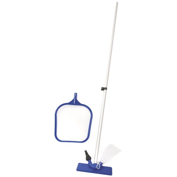 Bestway Kit Manutenção Limpeza Piscina com Alça Extensível e Rede