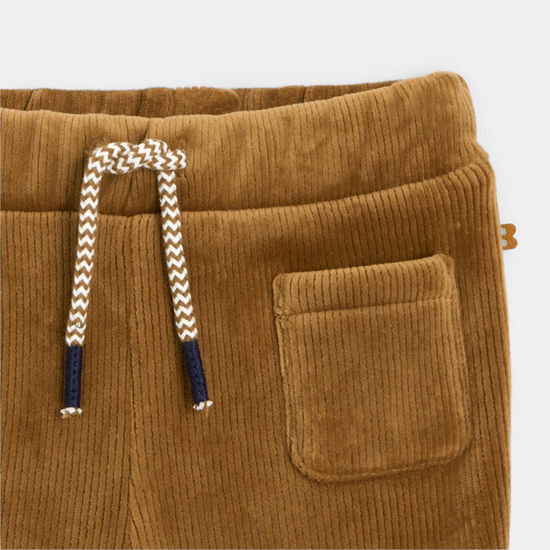 Pantalon velours côtelé polaire marron bébé garçon Marron