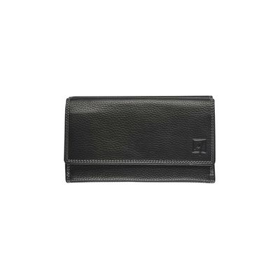 Porte-monnaie double fermeture éclair Dakota - noir - label M