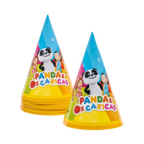 Panda e Caricas Chapéus (8 und.)