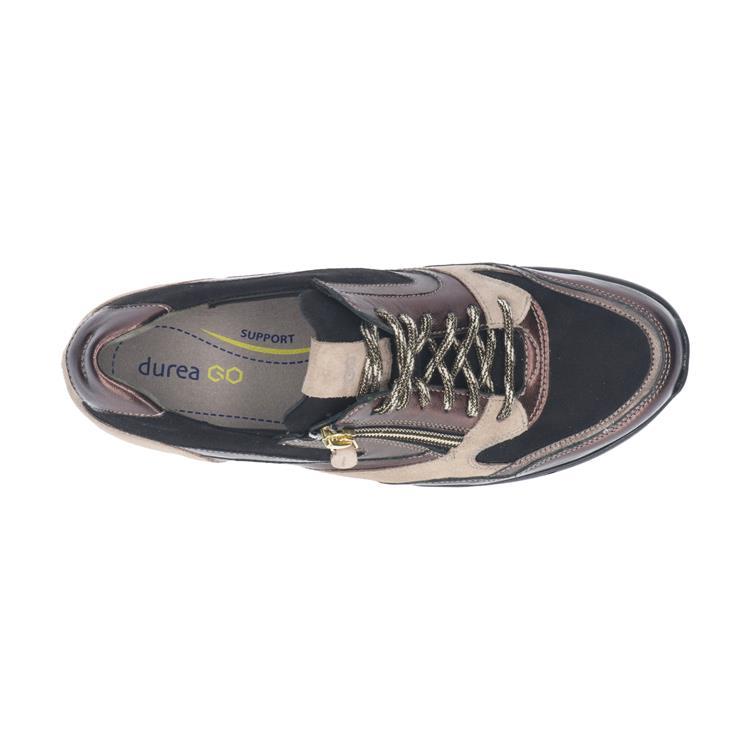 Durea 6306 wijdte G BRONS/ZWART/WALNOOT