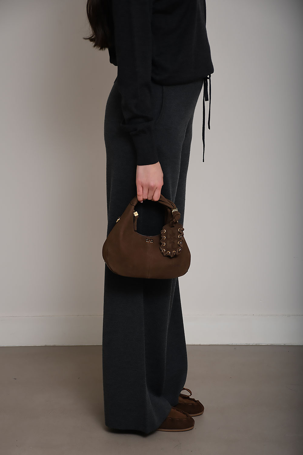 Wool knitted pants
