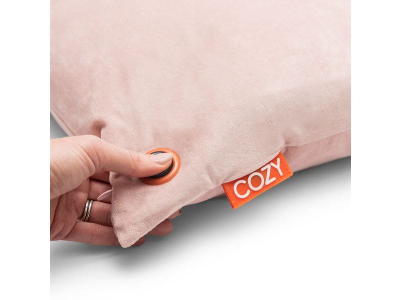 Bodi-Tek Heizkissen Cozy Una Samt Akkubetrieb, Hellrosa Wärmekissen für mehr Komfort und Wärme