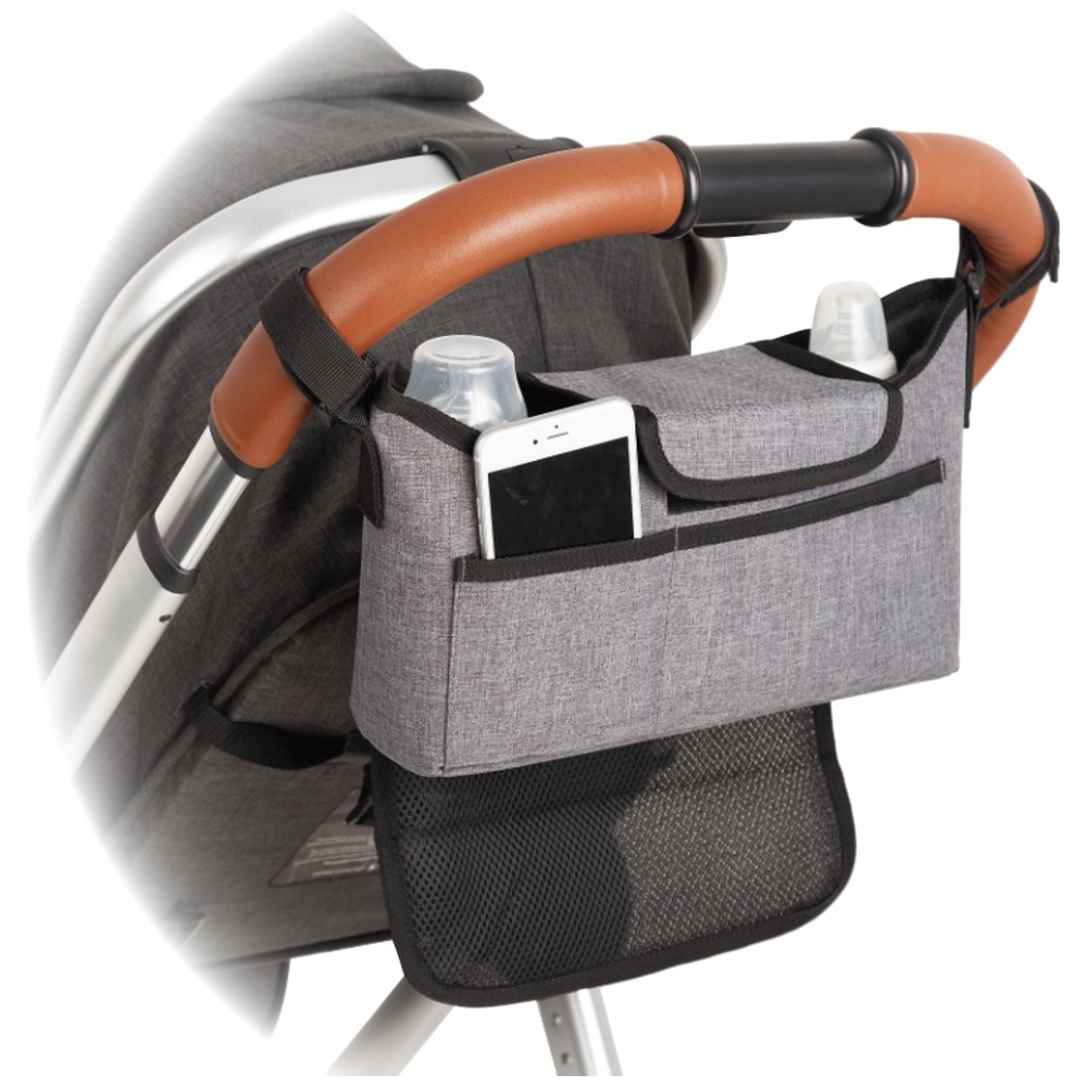 Babylo Universal Kinderwagen Organizer Grau