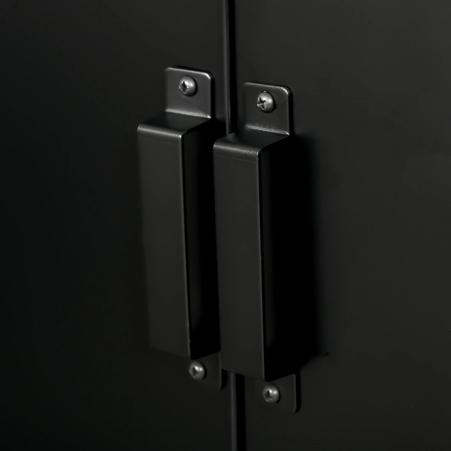 HOMCOM Schrank mit industriellem Design schwarz