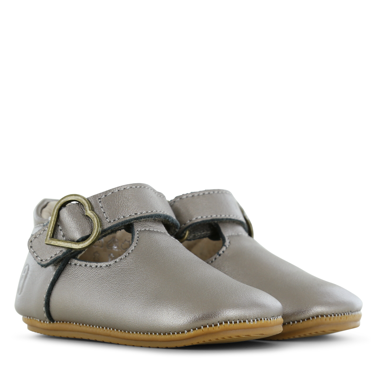 Shoesme silberner BABY-PROOF® T-Bar Schuh