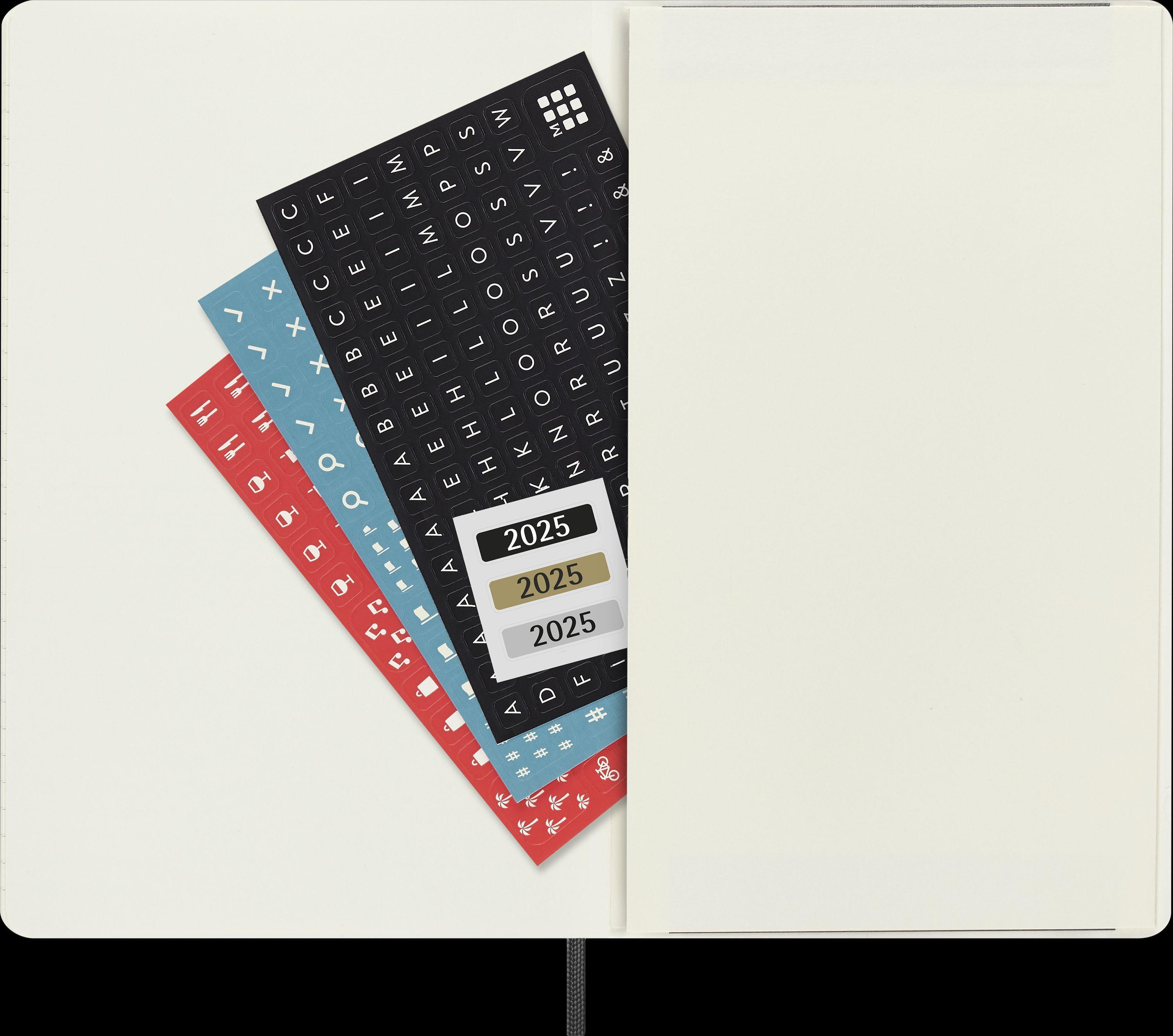 Moleskine 12 Monate Wochen Notizkalender 2025, Large/A5