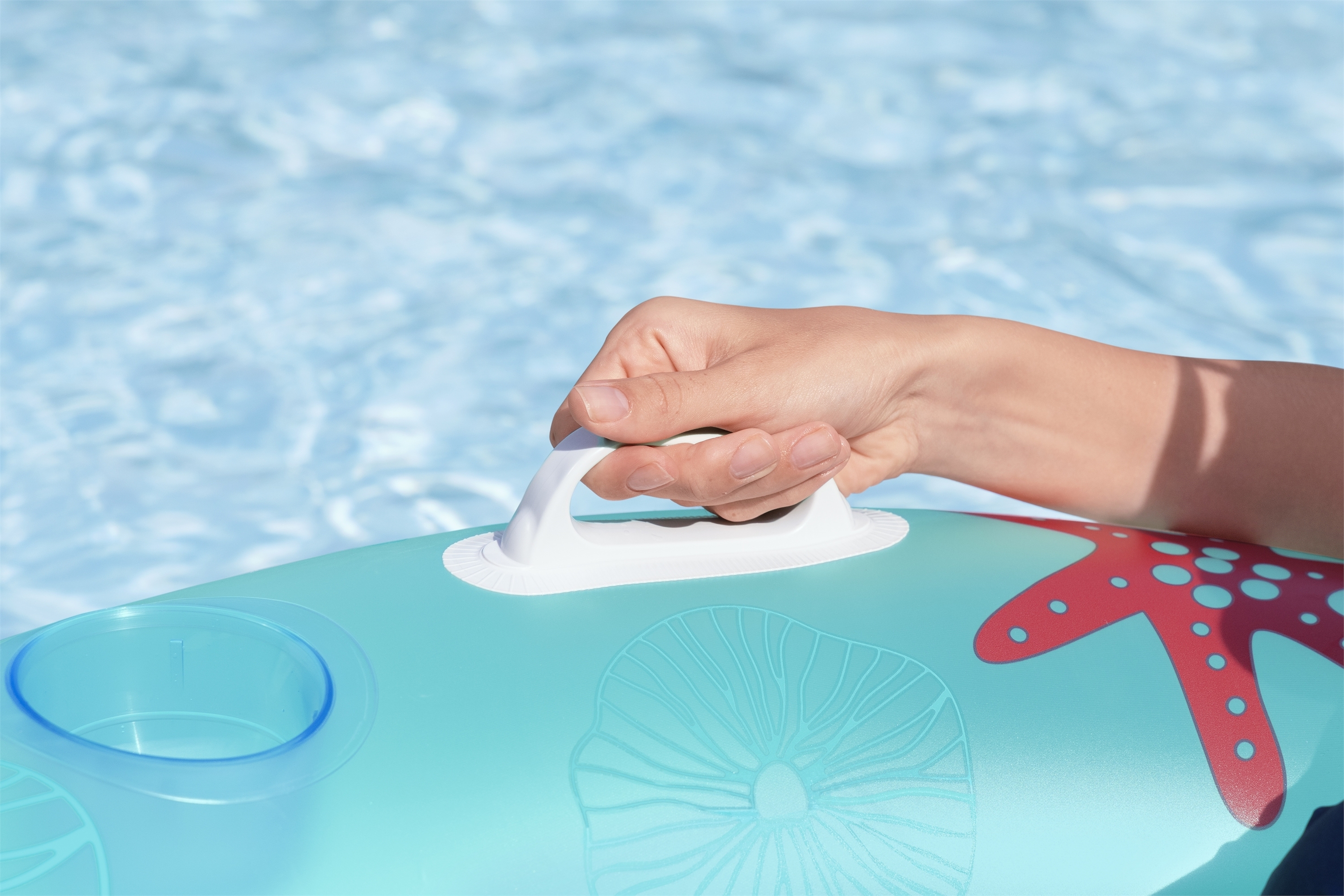 Schwimmring mit Rückenlehne Coral Bliss 97 cm