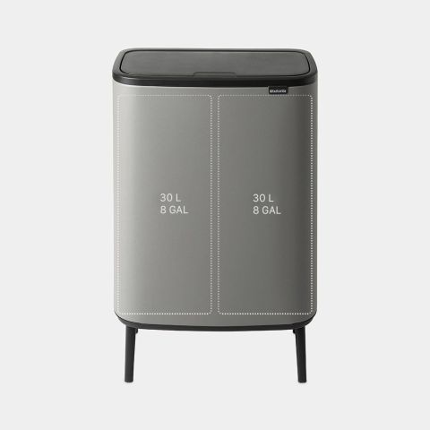 Bo Touch Bin Hi 2 x 30 liter - Mineral Concrete Grey