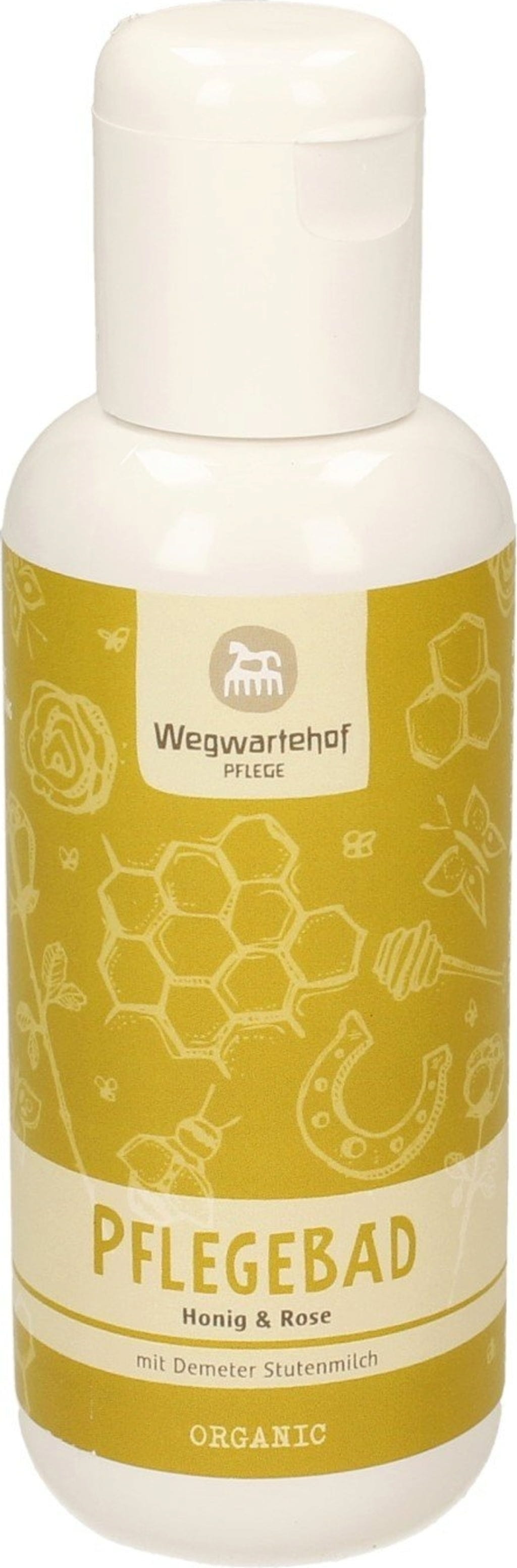 Wegwartehof  Stutenmilch-Pflegebad mit Honig & Rose, 200 ml