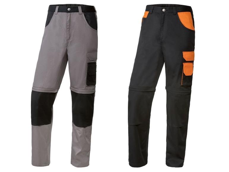 Werkbroek, zip-off functie