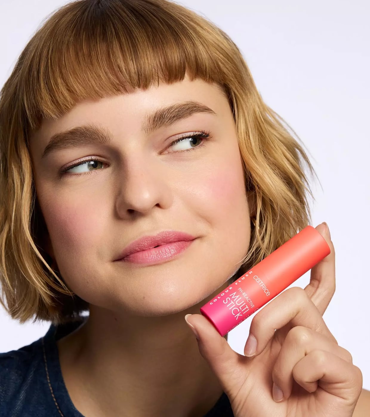 Catrice - Blush em bastão Color Flush pH-reativo para lábios e bochechas - 010: Pretty In Pink