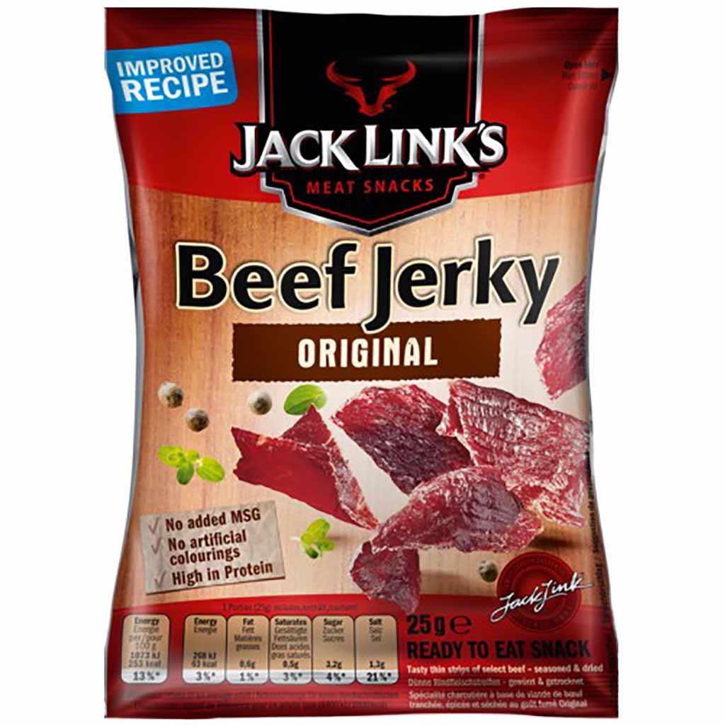 Jack Links Beef Jerky Original 12x 25g = 300g MHD:2.2.26