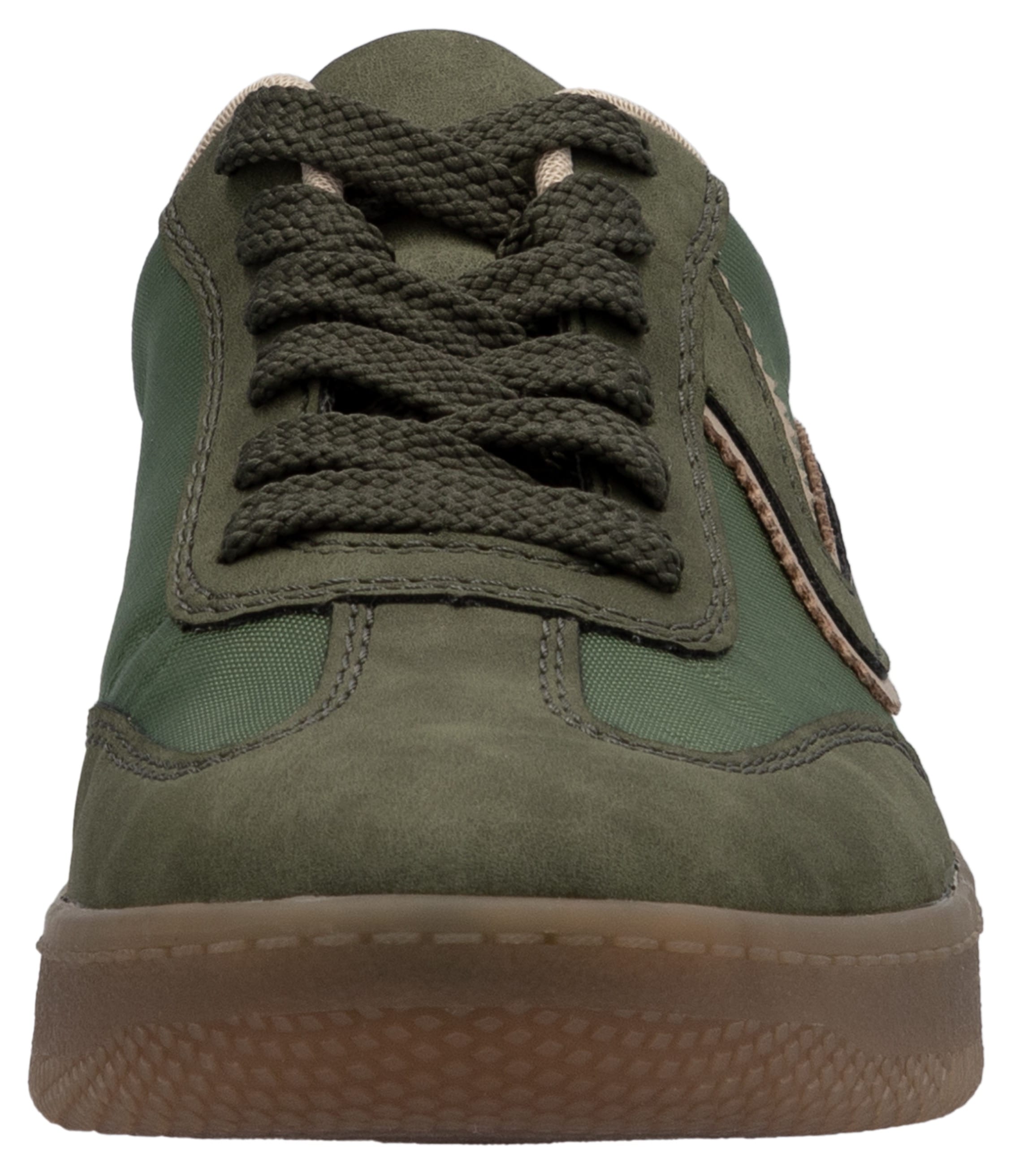 RIEKER Sport Plateausneaker  , Freizeitschuh, Halbschuh, Schnürschuh in veganer Verarbeitung