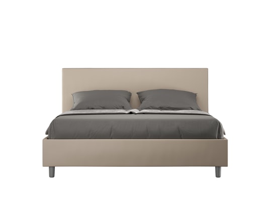 ITYHOME - Lit coffre adele 160x200 similicuir taupe