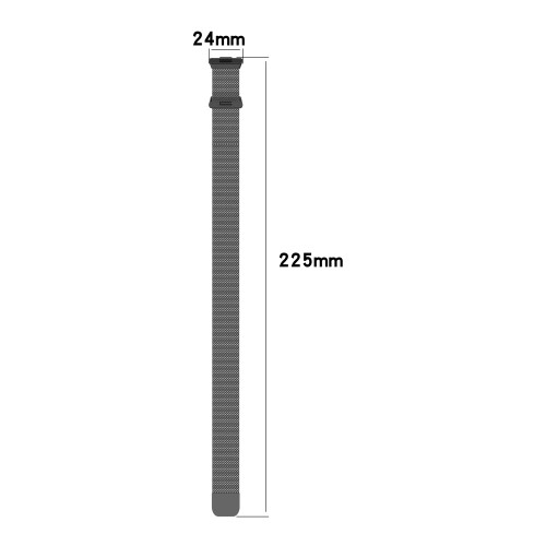 Huawei Watch Fit 3 Edelstahl Milanaise Armband mit Magnetverschluss (Gelenkumfang: 160-240mm) - Silber