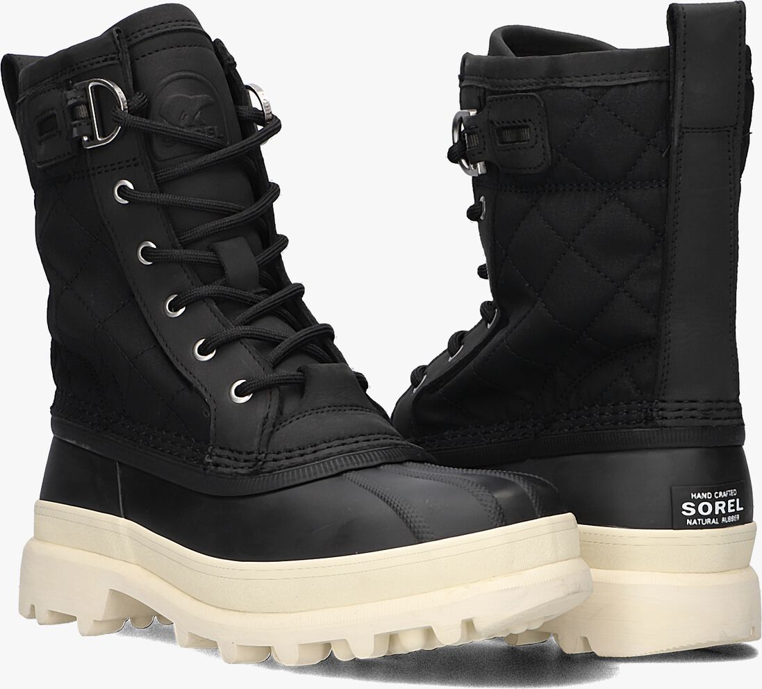 zwarte sorel veterboots caribou royal wp dames