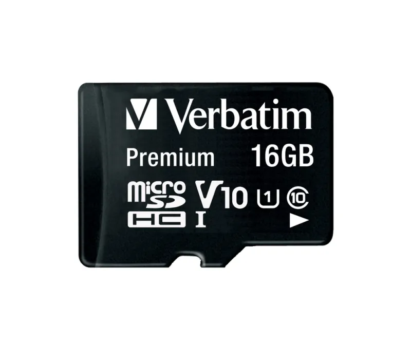 Verbatim - Flashhukommelseskort (microSDHC til SD adapter inkluderet) - 16 GB - Class 10 - microSDHC