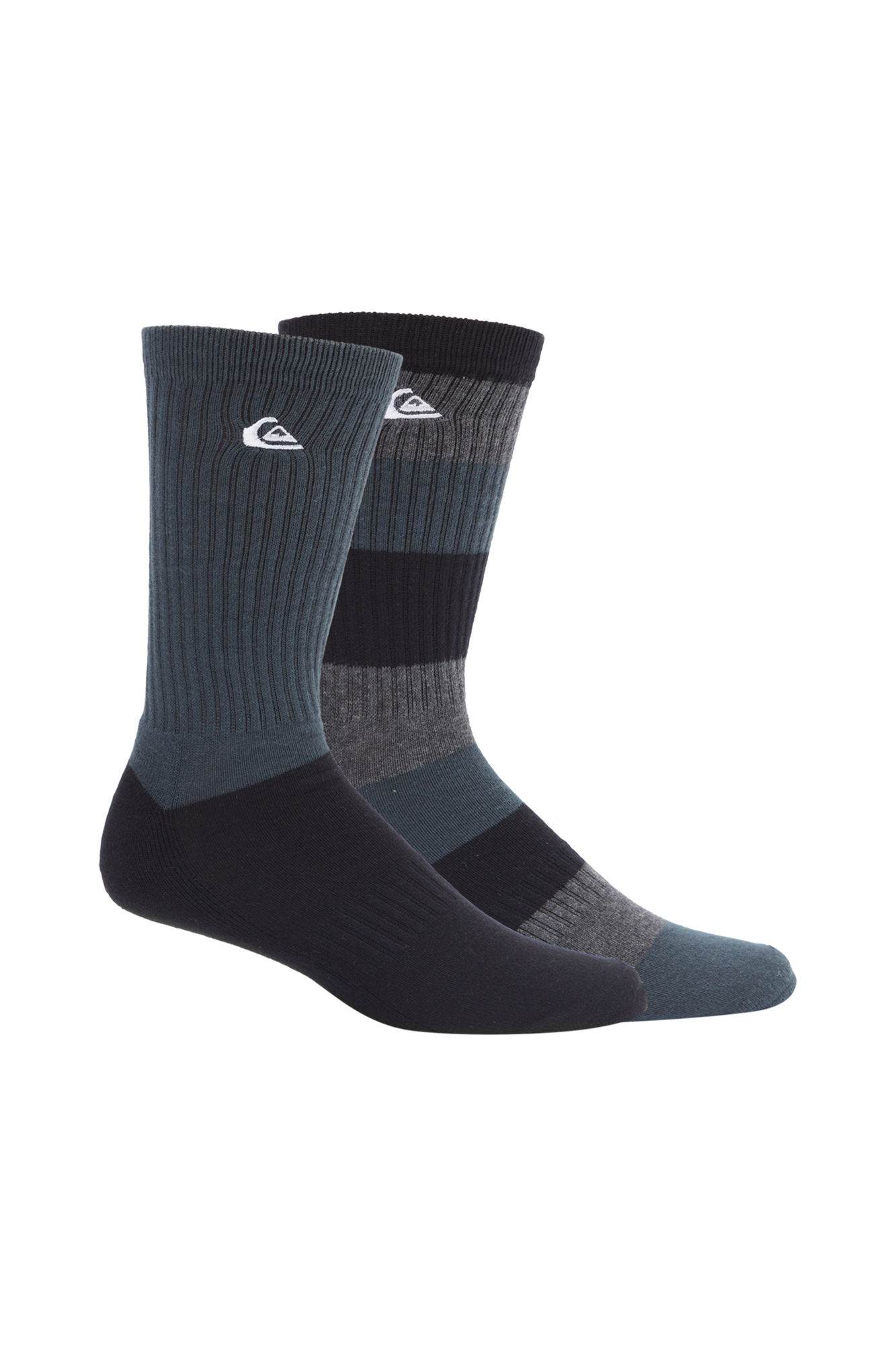 Qk Original Scallop - Pacote com 2 Meias Cano Médio Masculinas