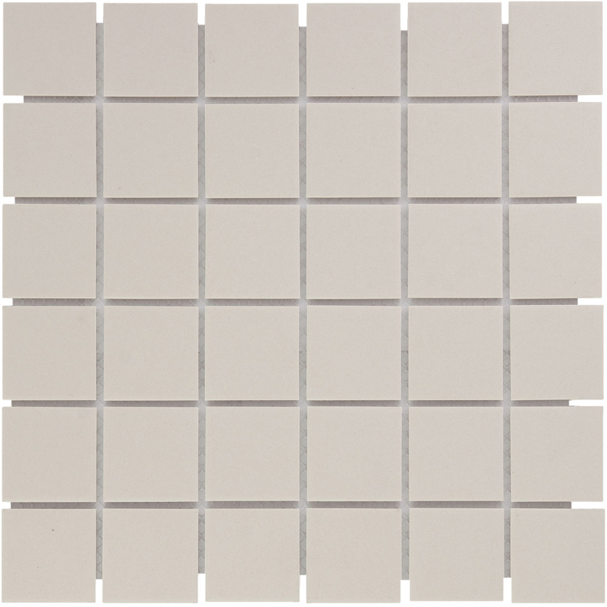 Tegelsample: The Mosaic Factory London vierkante mozaïek tegels 5x5cm wit