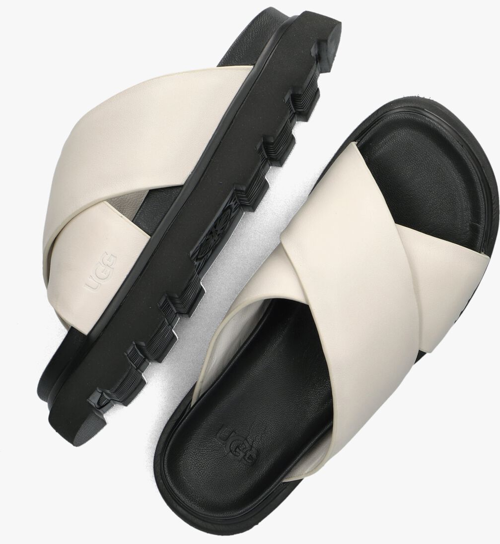 beige ugg slippers capitelle crossband