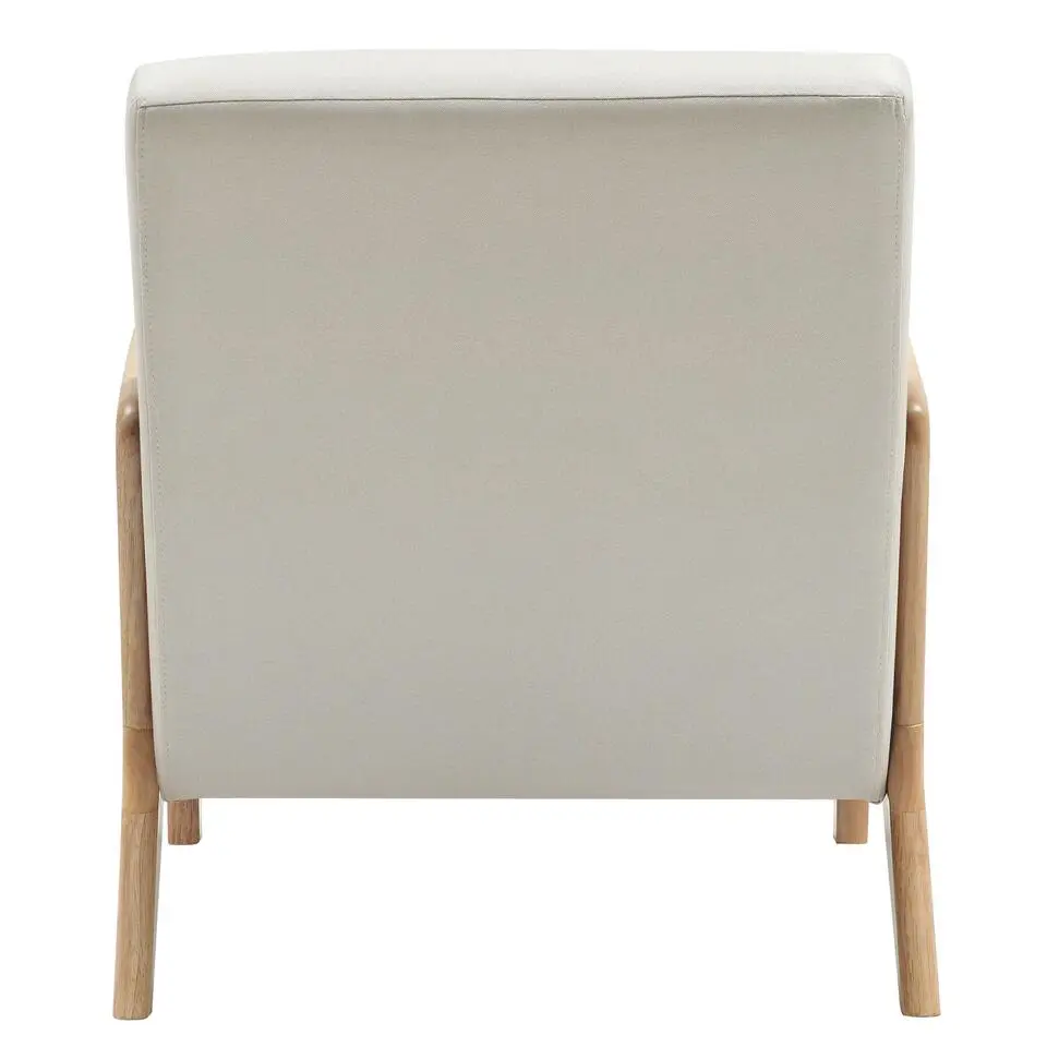 CLP Fauteuil Hibbing natura Frame - Hout - creme