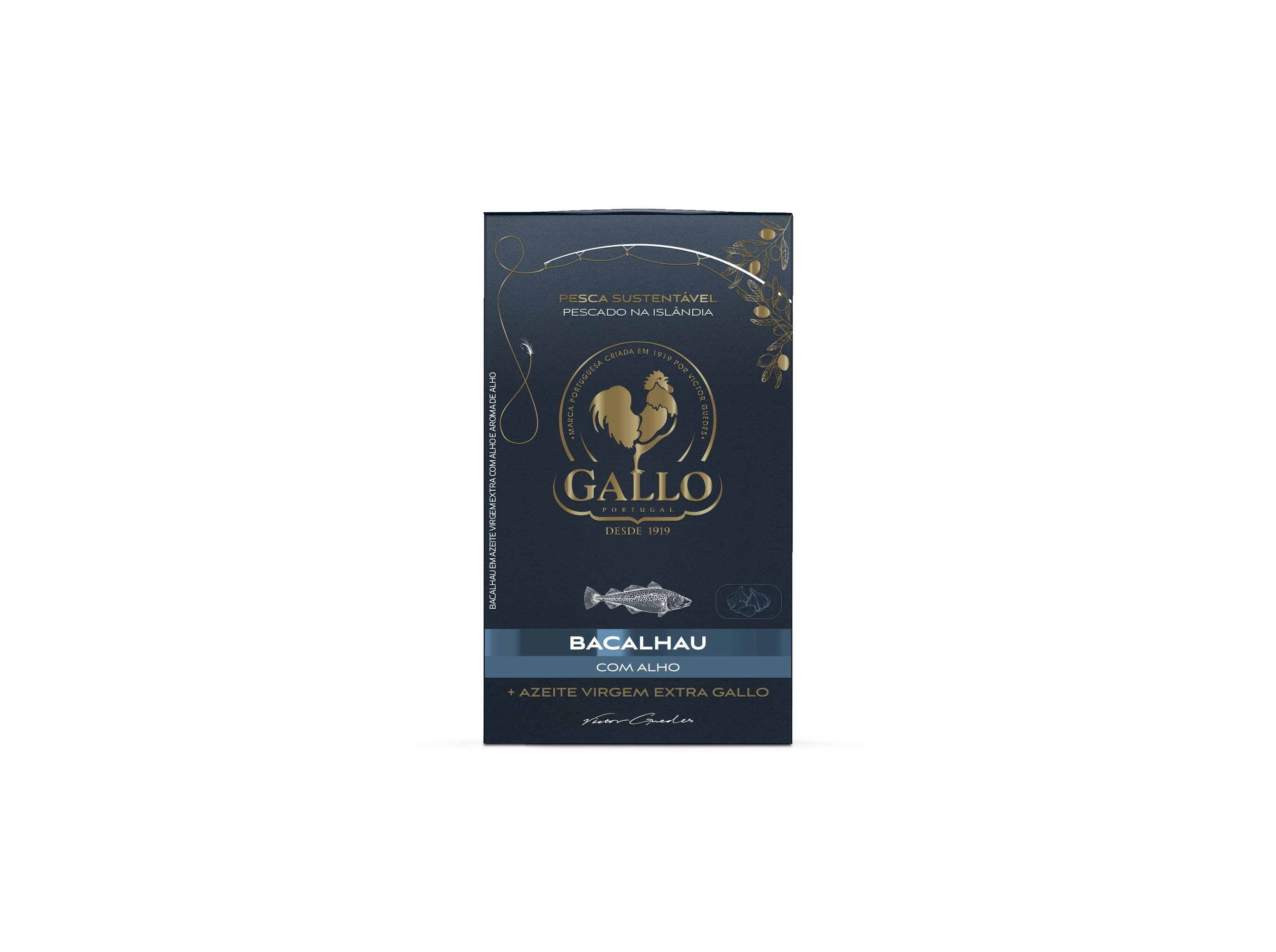BACALHAU AZEITE VE E ALHO GALLO 120(78)G